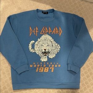 Def Leppard Blue Sweatshirt